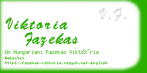 viktoria fazekas business card